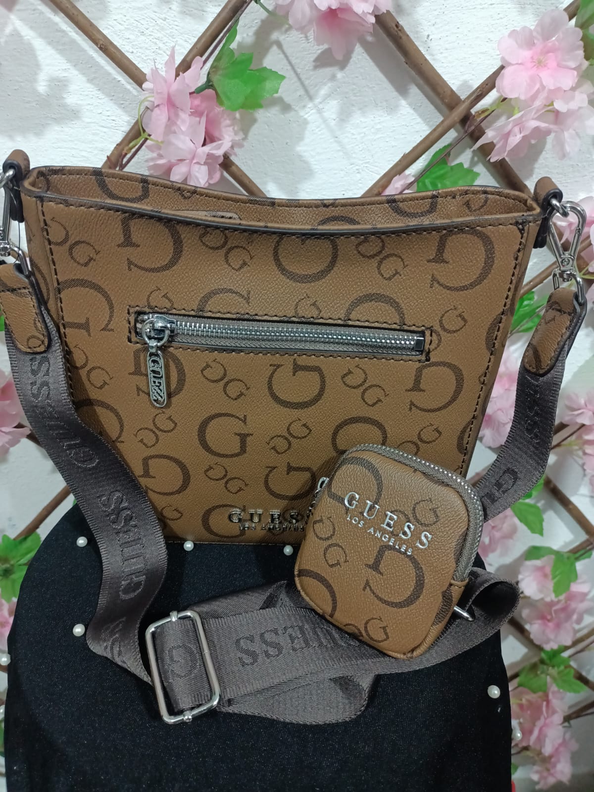 bolsa guess color cafe